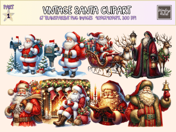 Download Vintage Santa Clipart - Vintage santa Collection