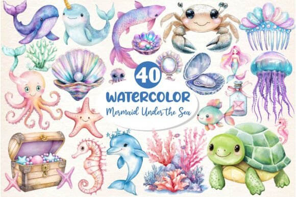 Download Little Mermaid Under the Sea Clipart - Under the sea Collection