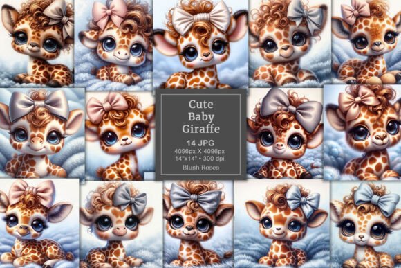 Download Cute Baby Giraffe Clipart Digital Images - Digital images Collection