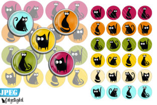 Download Cat Silhouettes Printable Digital Images - Digital images Collection
